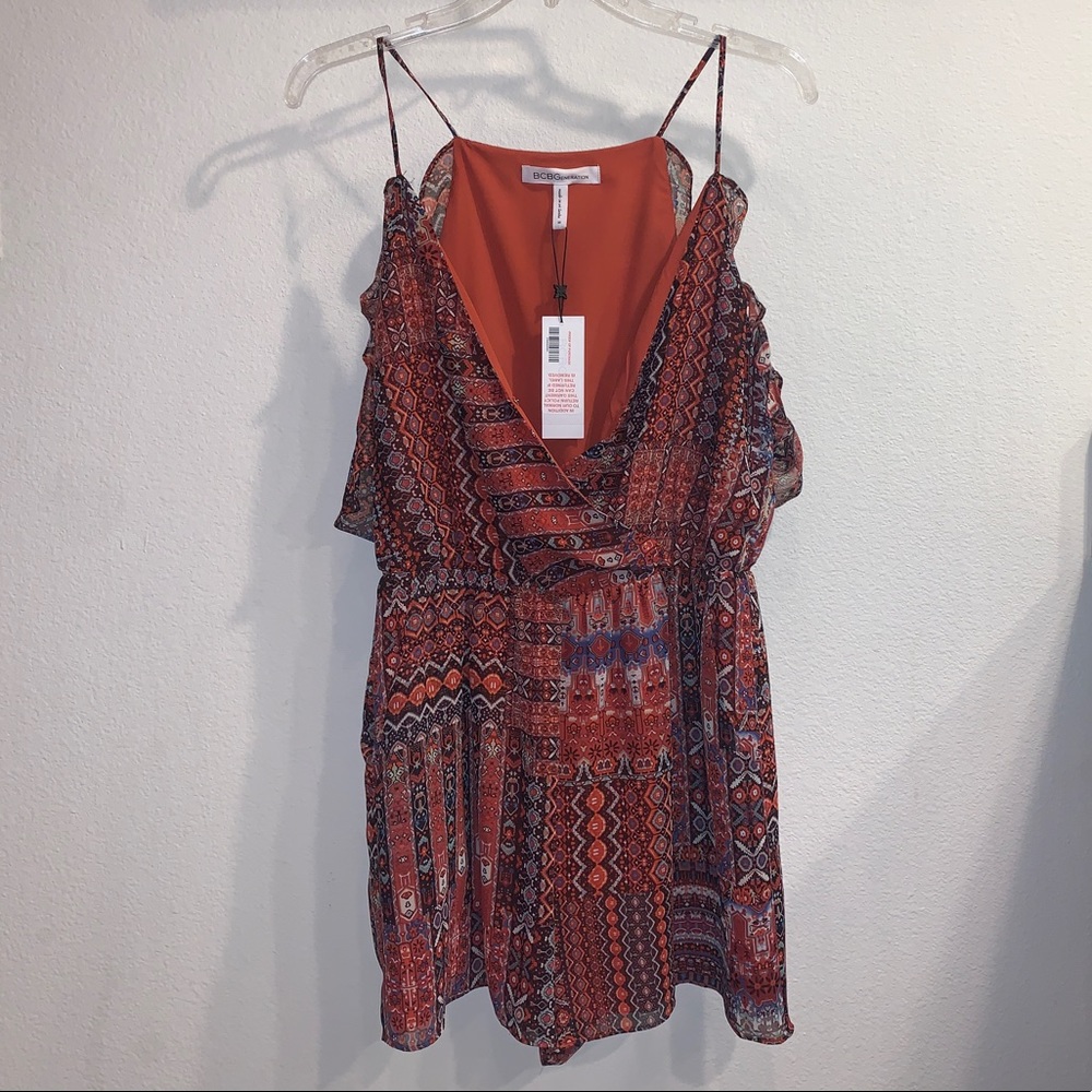 BCBGENERATION Multicolor Boho Romper